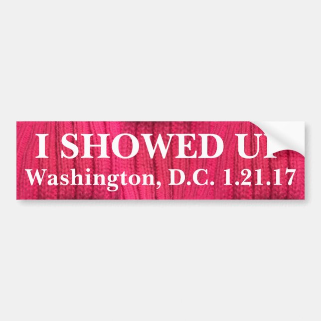 Jag visade upp Washington, D.C. Bildekal (Framsidan)