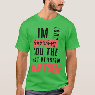 Jag visar bara den bästa versionen av min retro t shirt