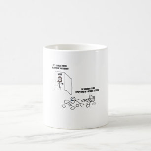 Jag visar tydliga symtom på sjukdom kaffemugg