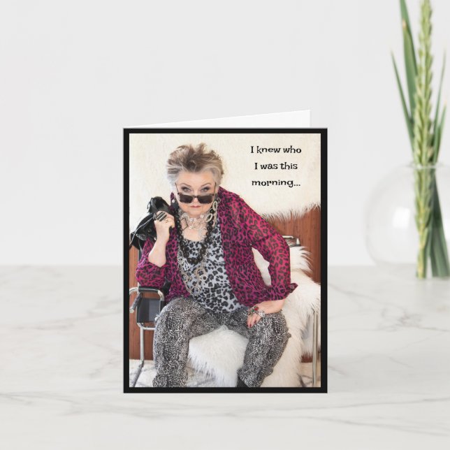 Jag visste vem jag var i morse kort (Framsida)