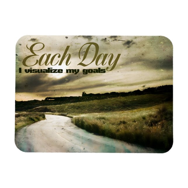 "Jag visualiserar mina mål" Flex för mobilitetsbek Magnet (Horisontell)