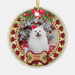 Jag Voffar Dig En God Jul Personlig Hund Gåva Julgransprydnad Keramik