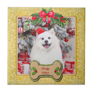 Jag Voffar Dig En God Jul Personlig Hund Gåva Kakelplatta