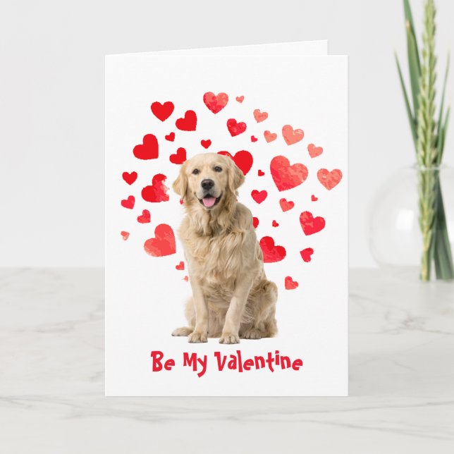 Jag Voffar kärlek till dig Golden Retriever Hund V Helgkort (Framsida)
