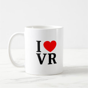 Jag ❤️ VR Jag älskar VR Jag älskar VR Kaffemugg