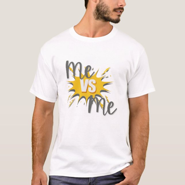 Jag vs Jag – Inre Strid Digital Konst T Shirt (Framsida)