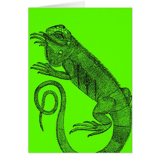 Jag Wanna Iguana Hälsningskort (Framsidan)