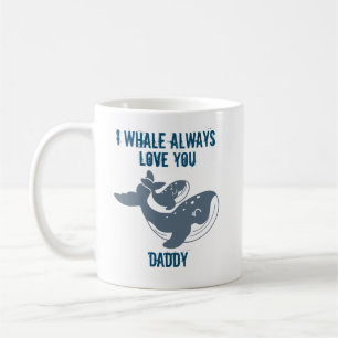 Jag Whale Alltid Kärlek You Anpassade Kaffemugg
