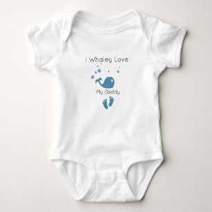 Jag Whaley Kärlek Min pappa Cute Funny Baby T Shirt