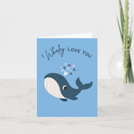 Jag Whaley Kärlek You - Pun Valentine Day Kort