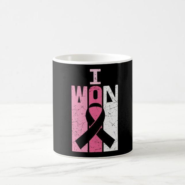 Jag Won Breast Cancer Awareness Warrior Survivor Kaffemugg (Center)