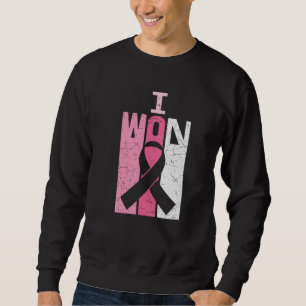 Jag Won Breast Cancer Awareness Warrior Survivor Lång Ärmad Tröja