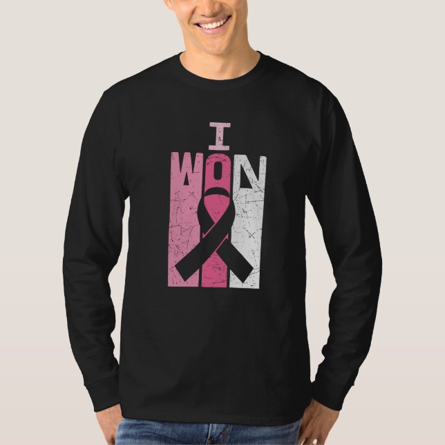 Jag Won Breast Cancer Awareness Warrior Survivor T Shirt (Framsida)