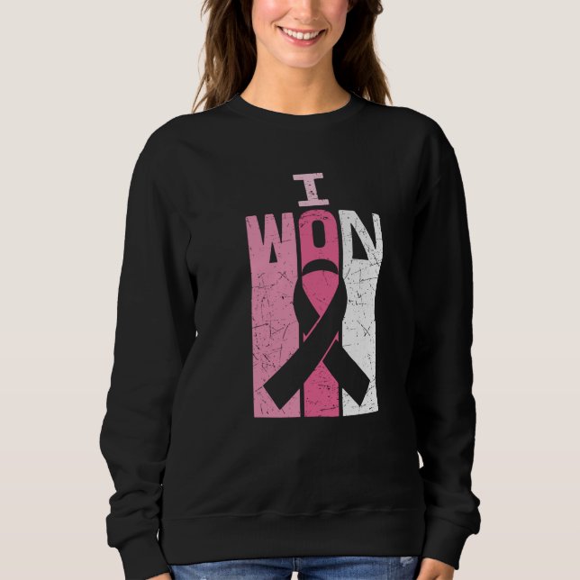 Jag Won Breast Cancer Awareness Warrior Survivor T Shirt (Framsida)