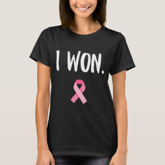 Jag Won Rosa Ribbon Survivor Breast Cancer T Shirt