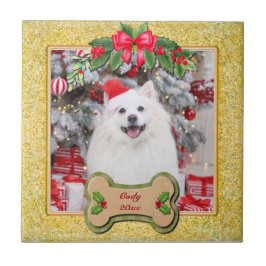 Jag Woof You A God jul Personlig Hund Gift Kakelplatta