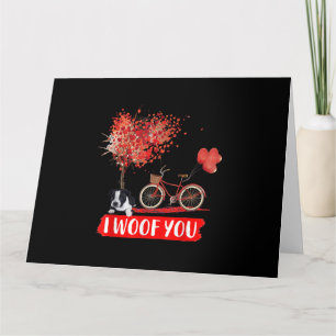 Jag Woof You. Boston Terrier Hund Valentine-gåvor Kort