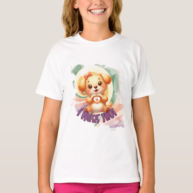 Jag Woof You Shirt T (Framsida)