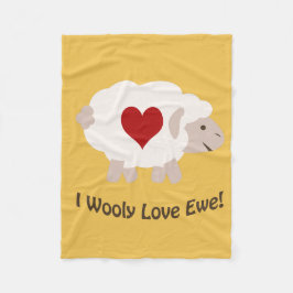Jag Wooly Kärlek! Fleecefilt