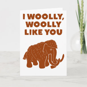 Jag Wooly, Wooly som du Cute Mammoth Kort