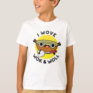 Jag Wove Wok and Woll Funny China Wok Pun T Shirt