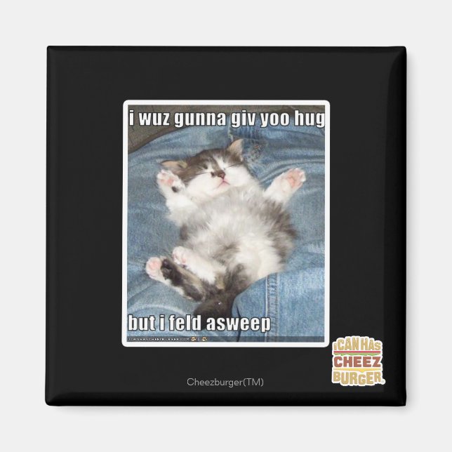 Jag wuz gunna giv yoo hug magnet (Framsidan)