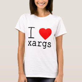 Jag ❤️ xargs t shirt