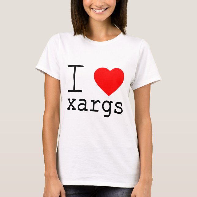 Jag ❤️ xargs t shirt (Framsida)