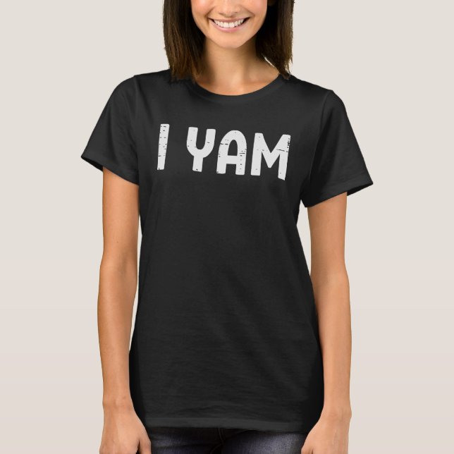 Jag Yam Funny Matching Par Halloween T Shirt (Framsida)
