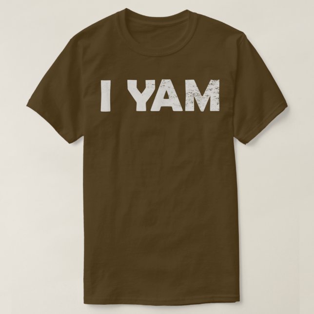 Jag Yam Funny Matching Par Halloween Thanksgiven i T Shirt (Design framsida)