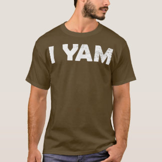 Jag Yam Funny Matching Par Halloween Thanksgiven i T Shirt