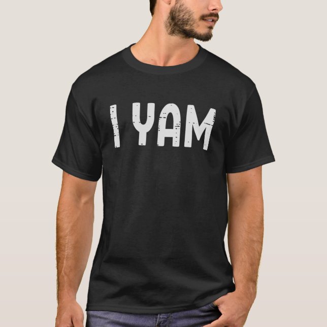 Jag Yam Matching Par Halloween Thanksgiving Him T Shirt (Framsida)