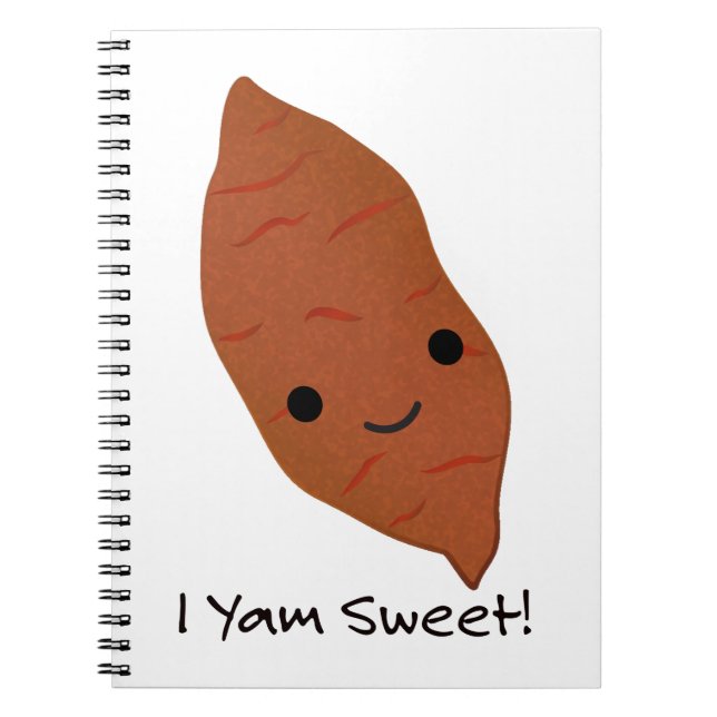 Jag Yam Sweet Cute kawaii Sweet Potato Anteckningsbok (Framsidan)
