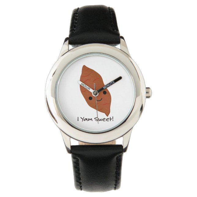 Jag Yam Sweet Cute kawaii Sweet Potato Armbandsur (Framsida)