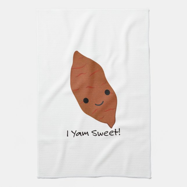 Jag Yam Sweet Cute kawaii Sweet Potato Kökshandduk (Vertikal)