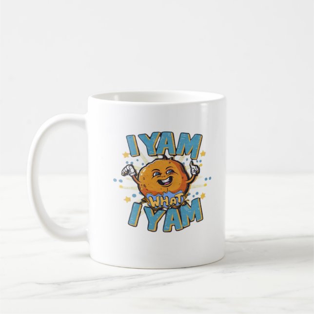 Jag Yam vad jag heter Klassisk design för Thanksgi Kaffemugg (Vänster)