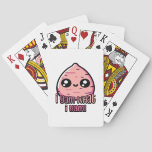 Jag Yam vad jag Yam! Cute Yam Pun Classic Casinokort