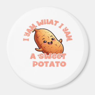 Jag Yam vad jag Yam, en sötpotatis klassisk Magnet