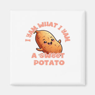 Jag Yam vad jag Yam, en sötpotatis klassisk Magnet