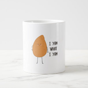 Jag Yam vad jag Yam! Fantastisk Yam Vegetable Pun Jumbo Mugg