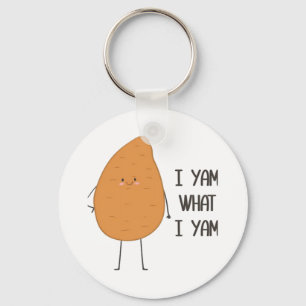 Jag Yam vad jag Yam! Fantastisk Yam Vegetable Pun Nyckelring
