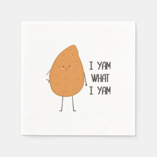 Jag Yam vad jag Yam! Fantastisk Yam Vegetable Pun Pappersservett
