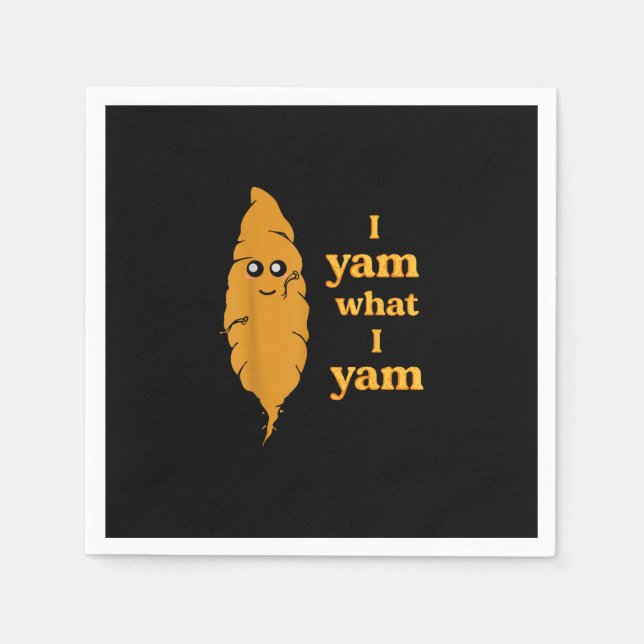 Jag Yam vad jag Yam Funny Pappersservett (Framsidan)