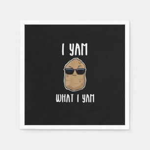 Jag Yam vad jag Yam Funny Yam Sweetpotatis Pappersservett