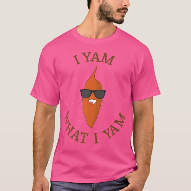 Jag Yam vad jag Yam Funny Yam T Shirt (Framsida)