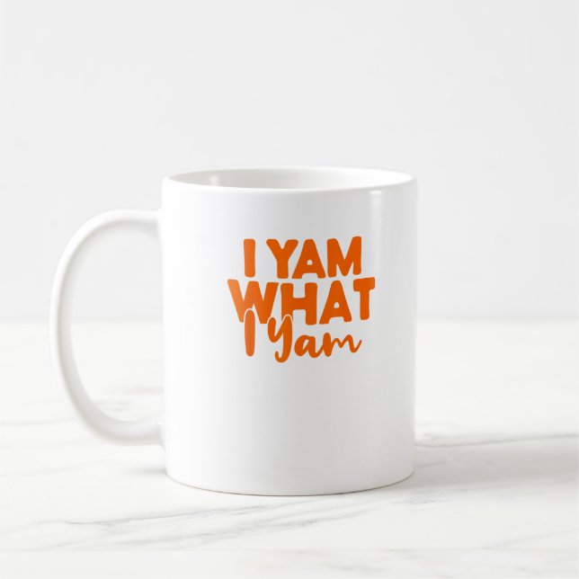 Jag Yam vad jag Yam.. Hon är min gode potatis Than Kaffemugg (Vänster)