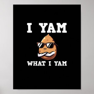 Jag Yam vad jag Yam Humous V-Nacke Poster