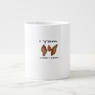 Jag Yam vad jag Yam, jag Yam, Comical, Cute.. Jumbo Mugg