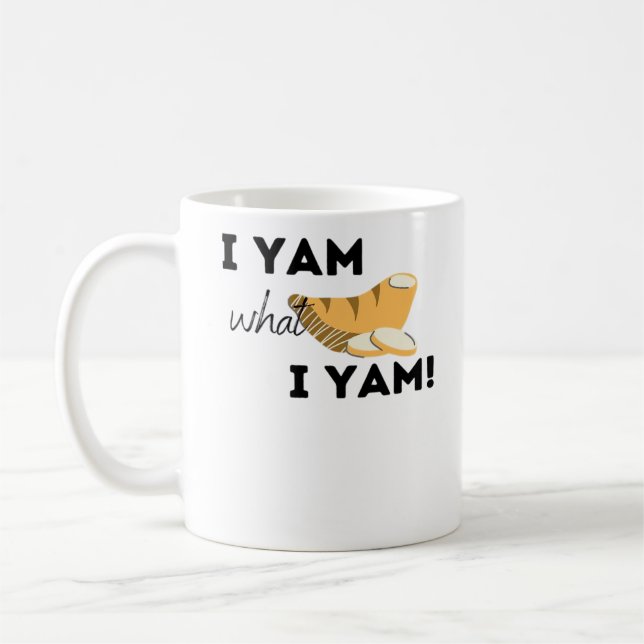 Jag Yam vad jag Yam! Klassisk Kaffemugg (Vänster)