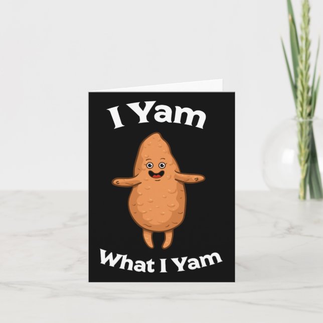 Jag Yam vad jag Yam Shirt - Dancing Sweet Potato T Kort (Framsida)